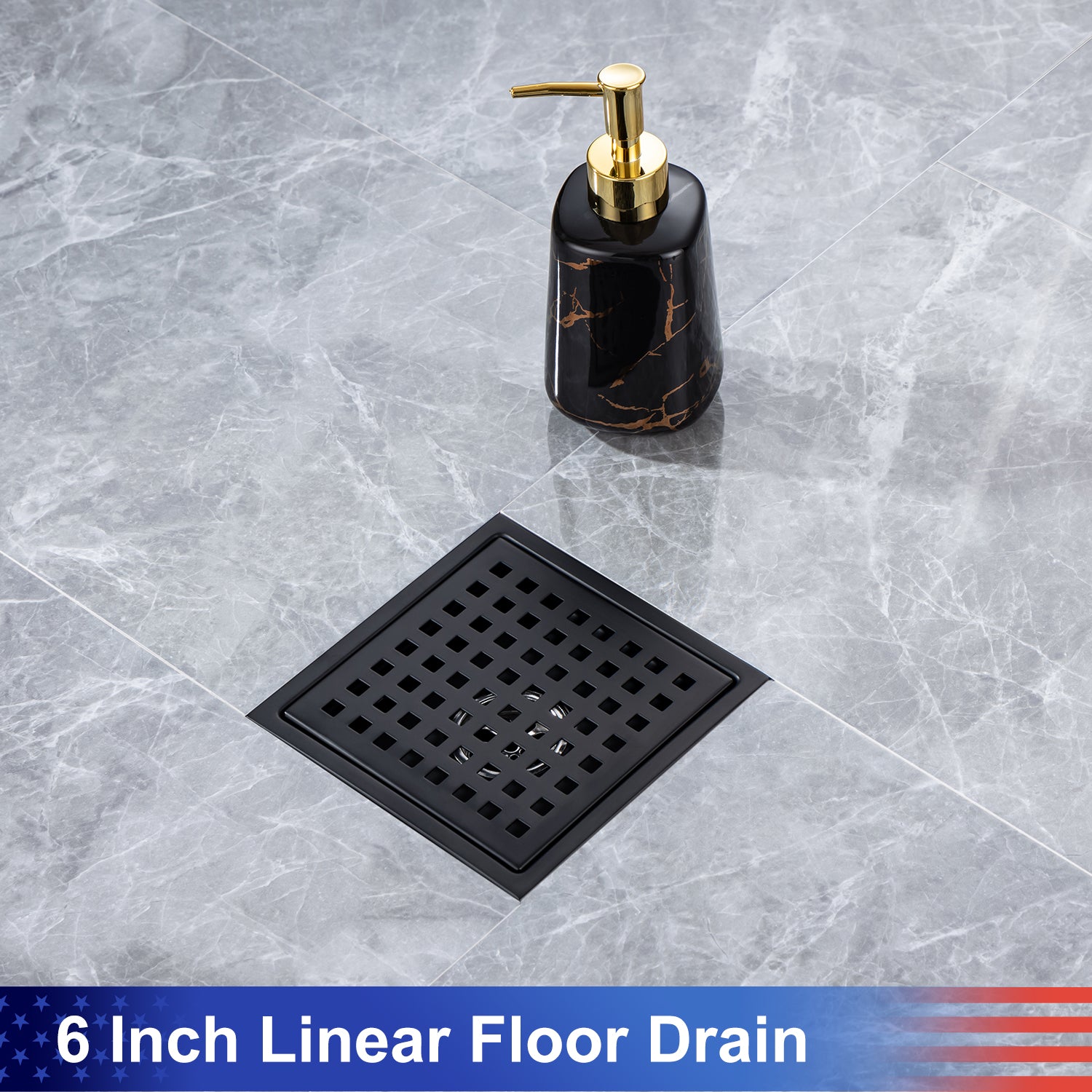Drain de douche à grille de 6 po RX7003-6