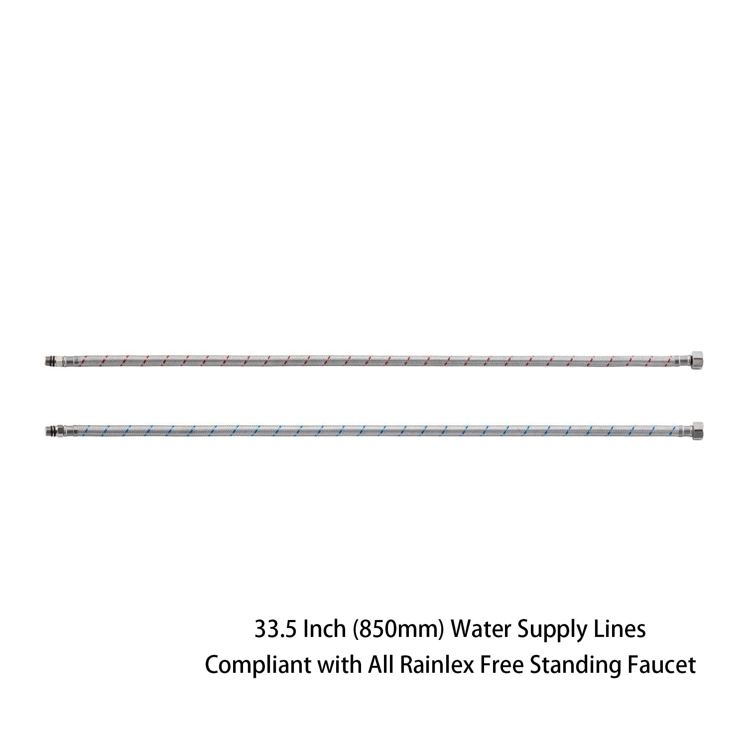 33.5" Braided Water Supply Lines (Pair)