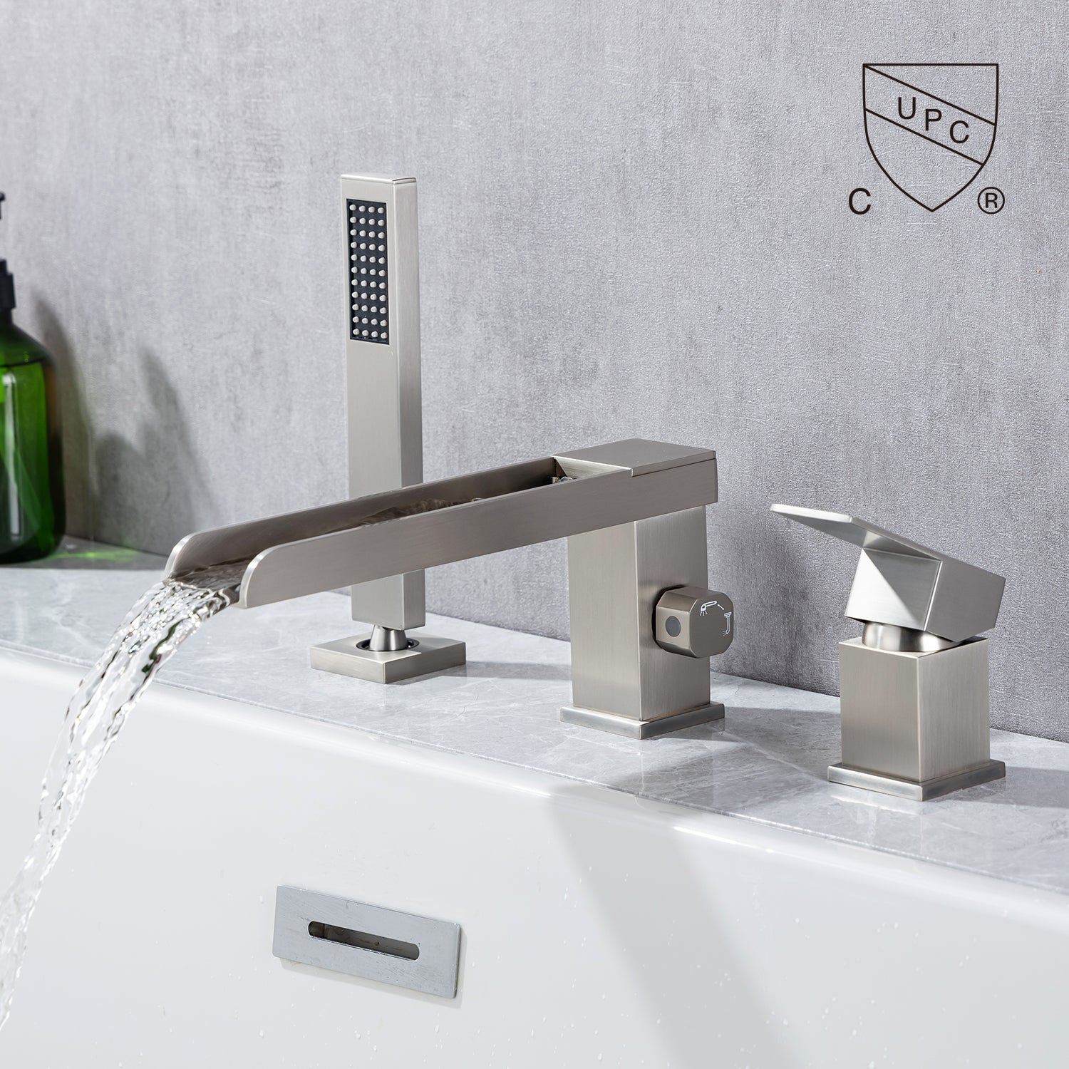 Deck Mounted Single-Handle Roman Tub Faucet 