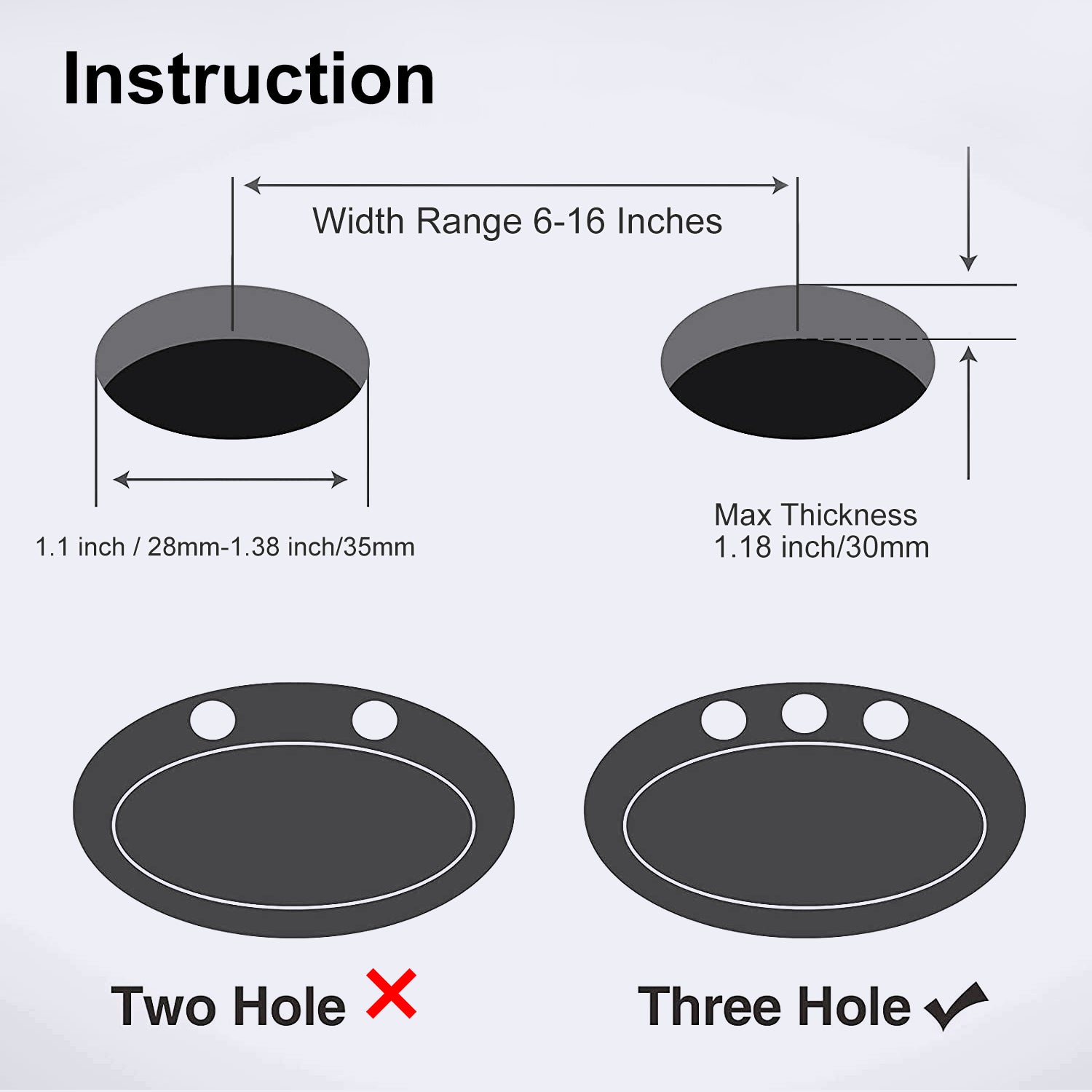 Widespread  Bathroom Faucet Instructions