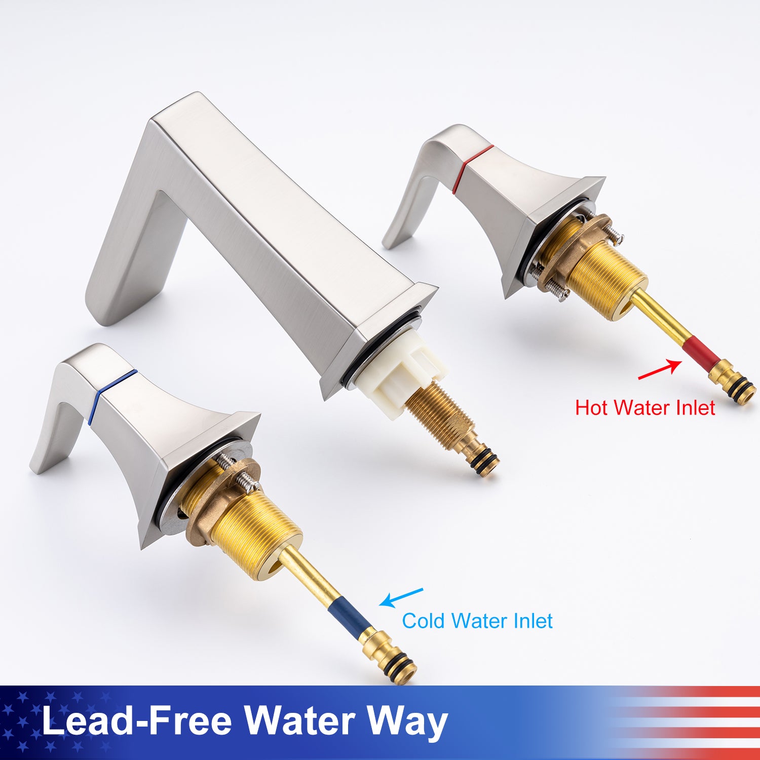 Easy To Install Bathroom Faucet with Drain Assembly