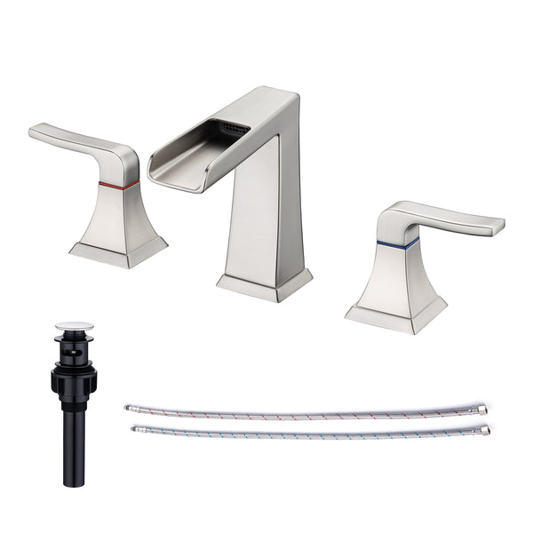[Rainlex RX83002] Centerset Faucet 2-handle Bathroom Faucet with Drain Assembly