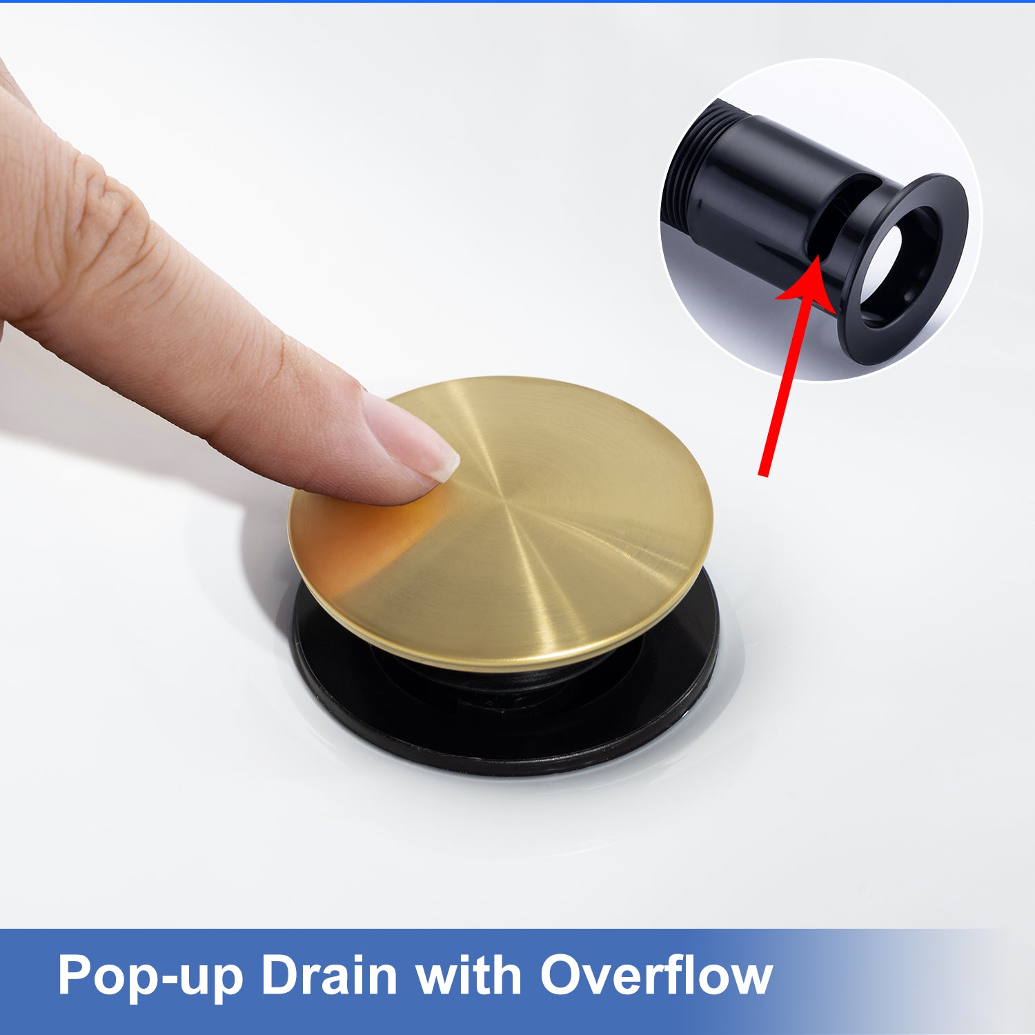 2-Handle Widespread Bathroom Faucet with Drain Assembly (S83008)