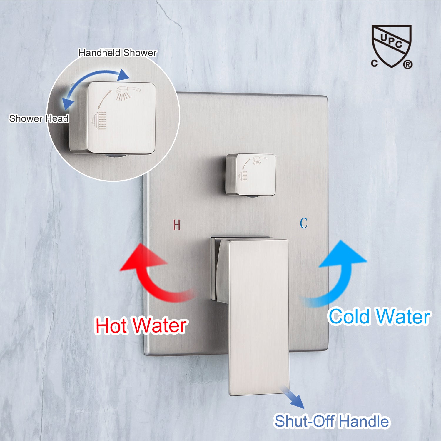 2 Handled Shower 