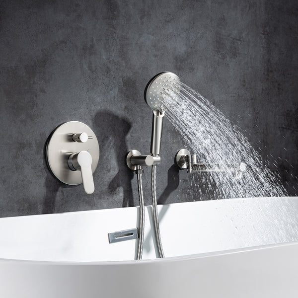 Roman Tub Faucet Polished Chrome Shower
