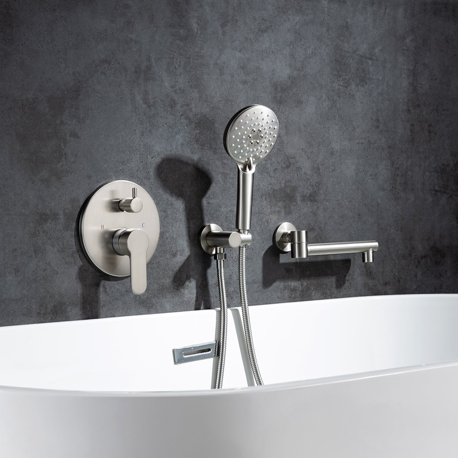  Roman Tub Faucet Shower Set
