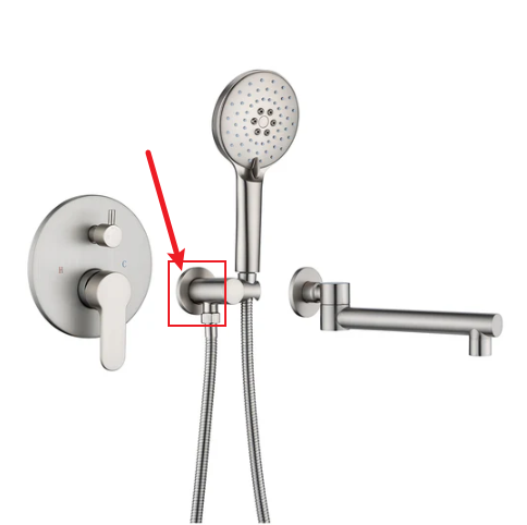 Decorative Cover Plate for Tub Faucet, Brushed Nickel