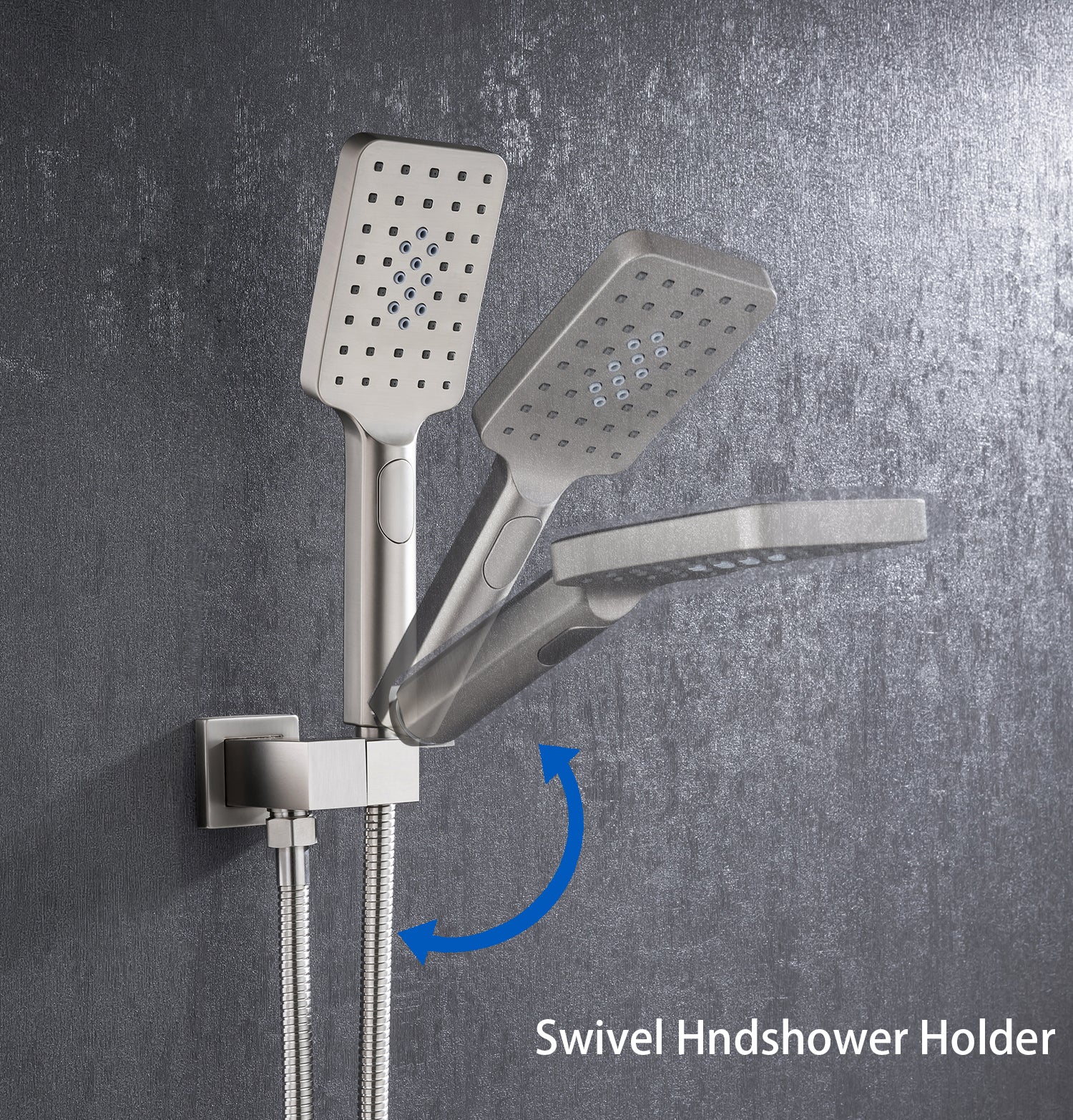 12" Shower Head 2-way Wall-Mount Square Shower Faucet with Rough in-Valve RX97202-12