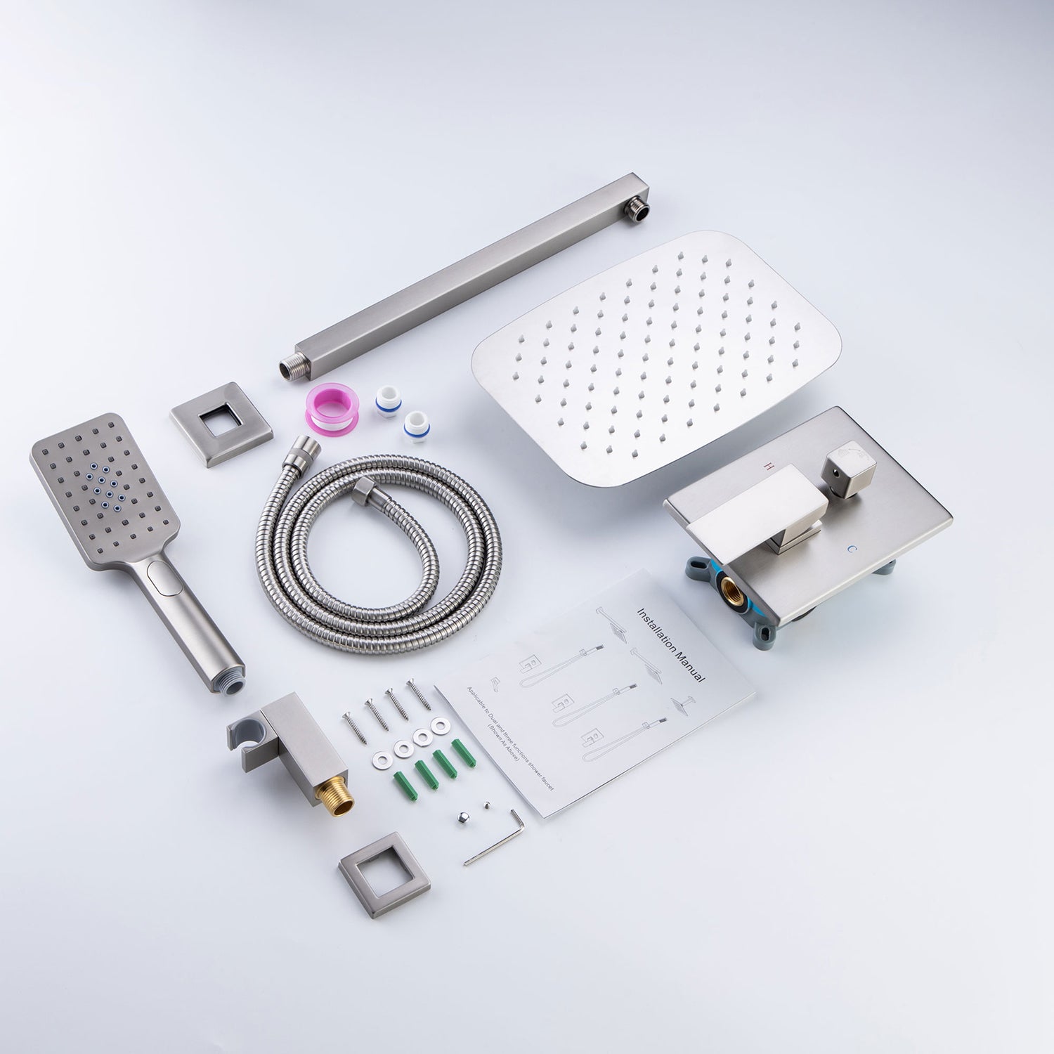 Wall-Mount Square Shower Faucet