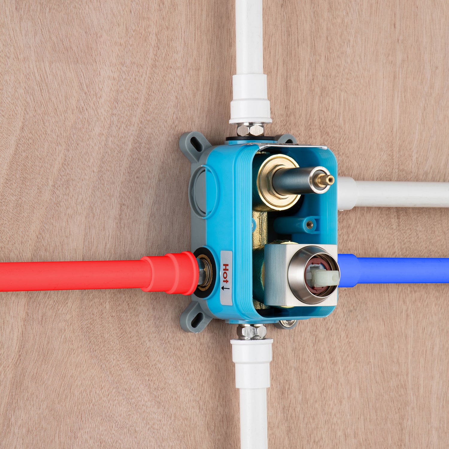 Square Shower Connection Of Hot & Cold Water