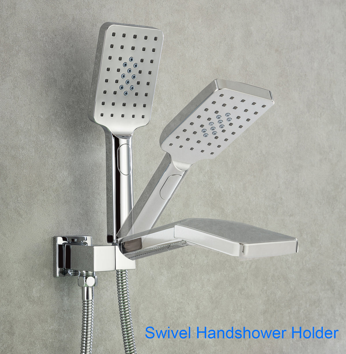 RAINLEX Single-Handle Wall-Mount Waterfall Tub Faucet with Handheld Shower