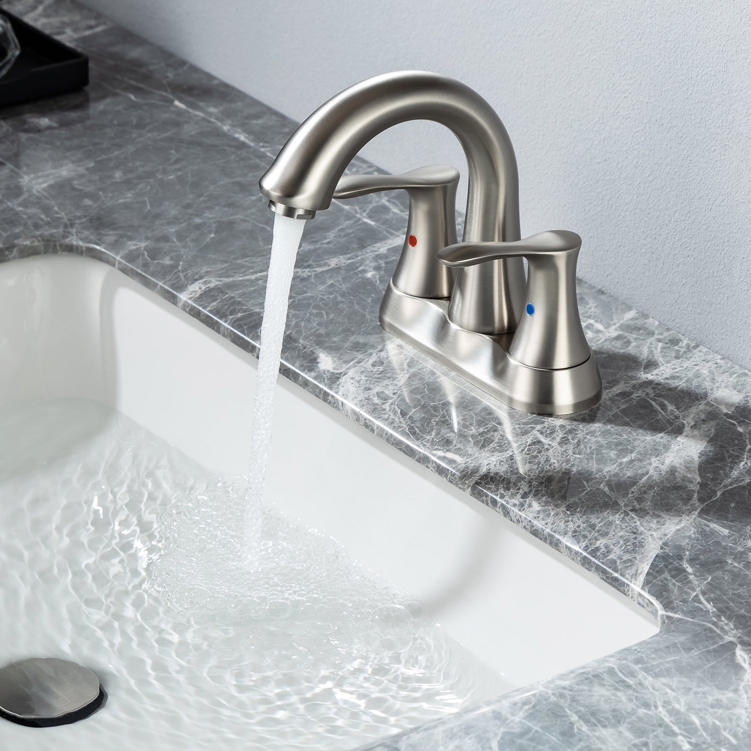 Centerset 2-Handle Bathroom Faucet with Drain Assembly RX3007