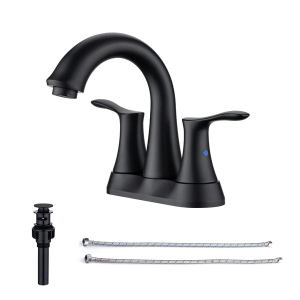 Centerset 2-Handle Bathroom Faucet  with Drain Assembly RX3007H-2