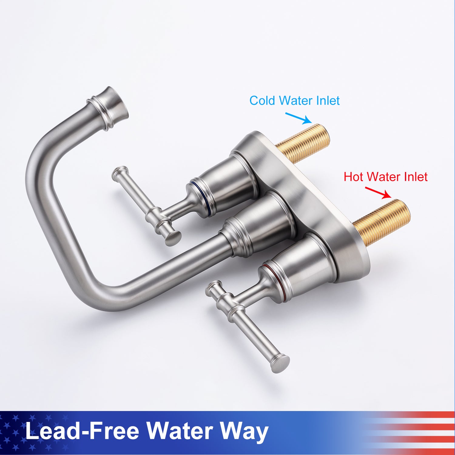 2-Handle Faucet's Water Instructions