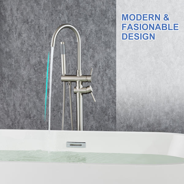 Tub Faucet with Handheld Shower 