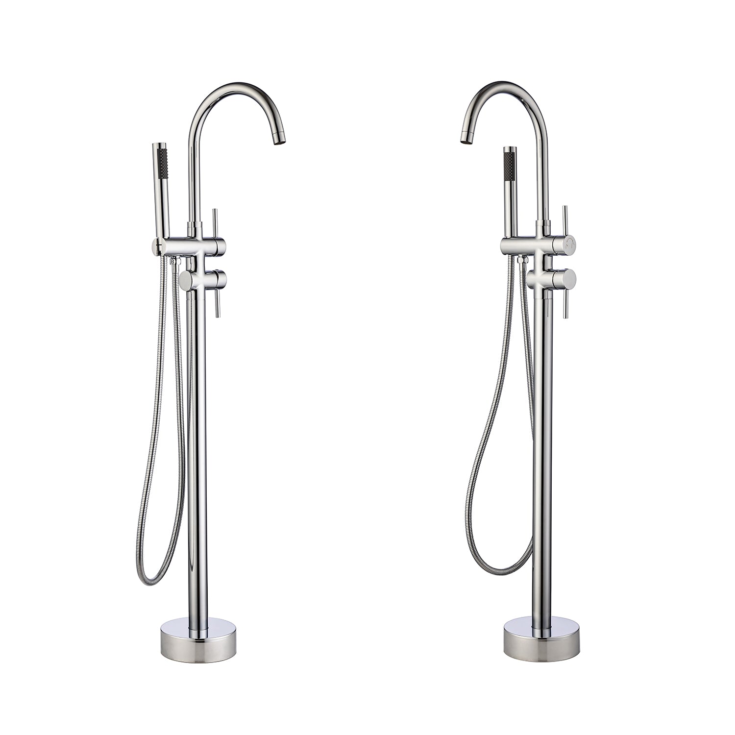 Robinet de baignoire autoportant à poignée unique avec douche à main RX8005