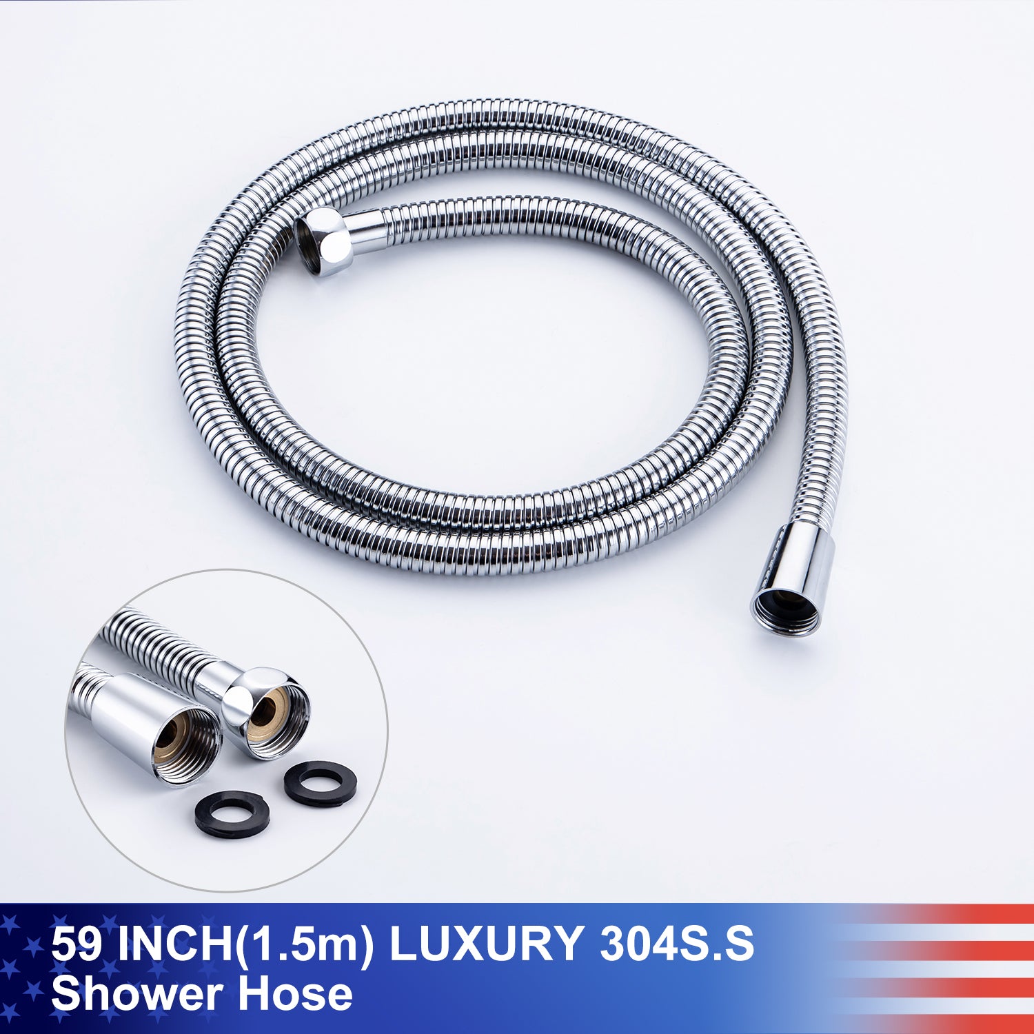 10" Shower Head 3-way Wall-Mount Square Shower Faucet with Rough-in Valve RX93103-10