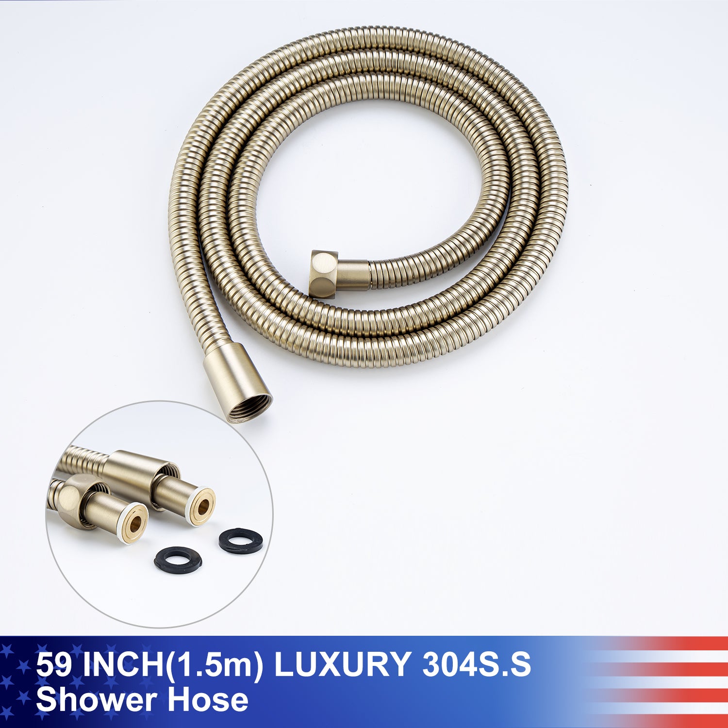 10" Shower Head 3-way Wall-Mount Square Shower Faucet with Rough-in Valve RX93103-10