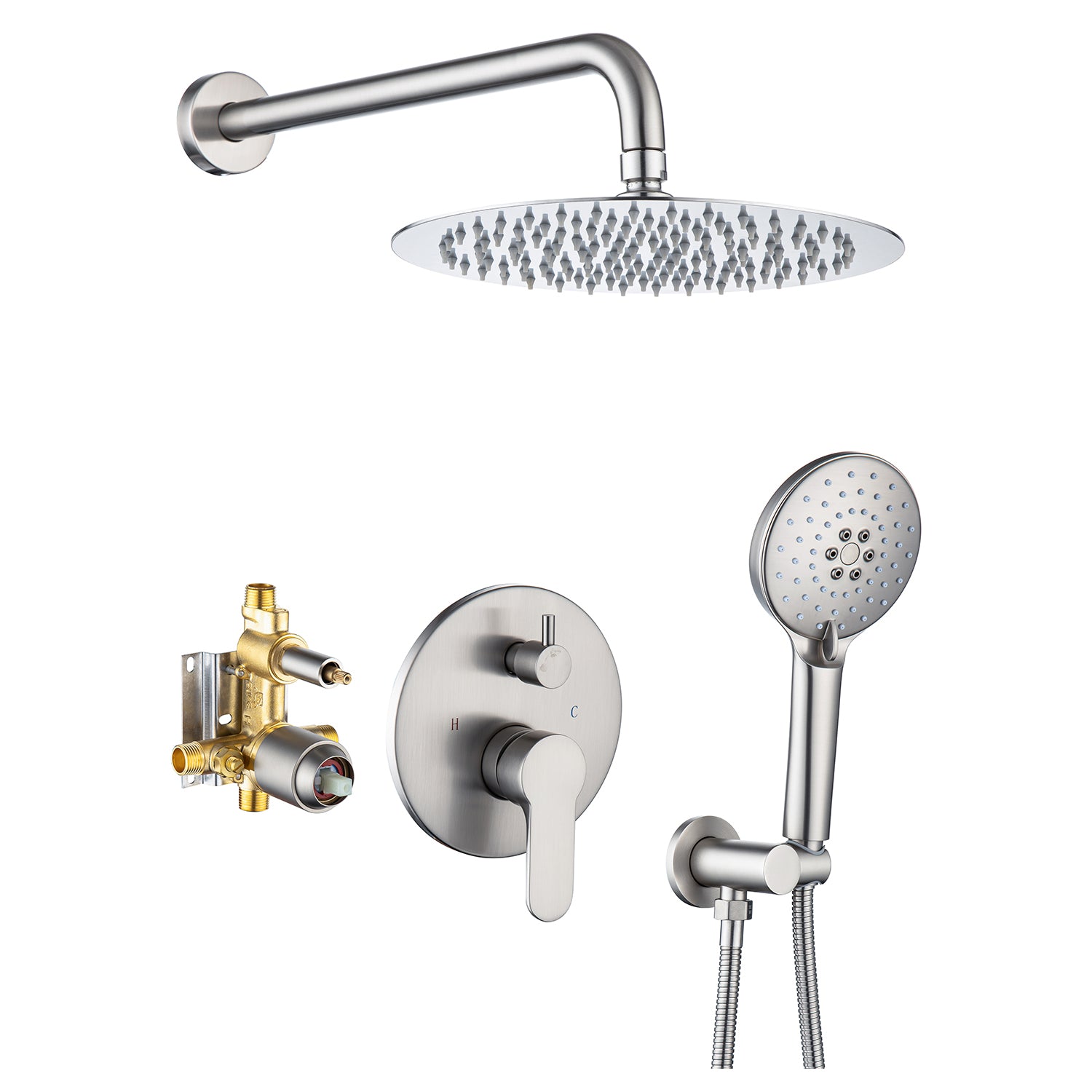 Shower Head 2-way Wall-Mount