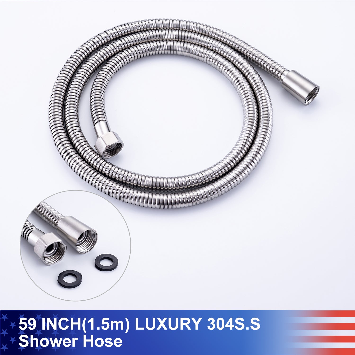 Pommeau de douche de 10 po, robinet de douche rond à 2 voies pour montage au plafond avec valve brute RX96205-10