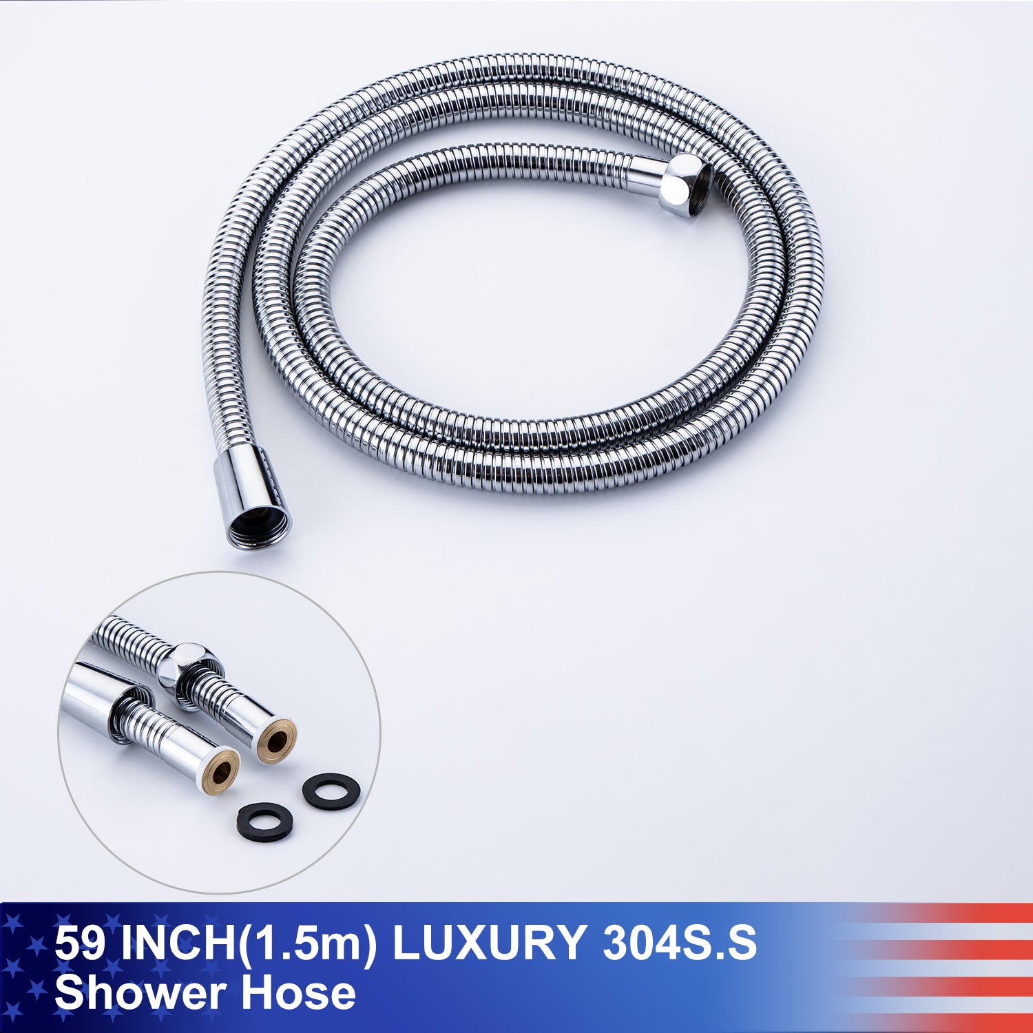 Pommeau de douche de 10 po, robinet de douche rond à 2 voies pour montage au plafond avec valve brute RX96205-10