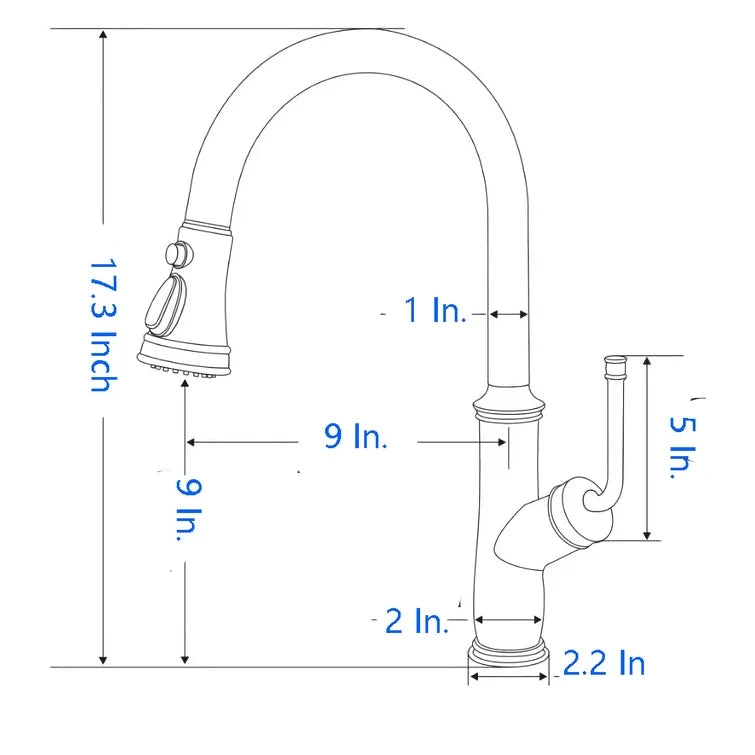 [Rainlex 6001A] Rainlex Pull Down Kitchen Faucet
