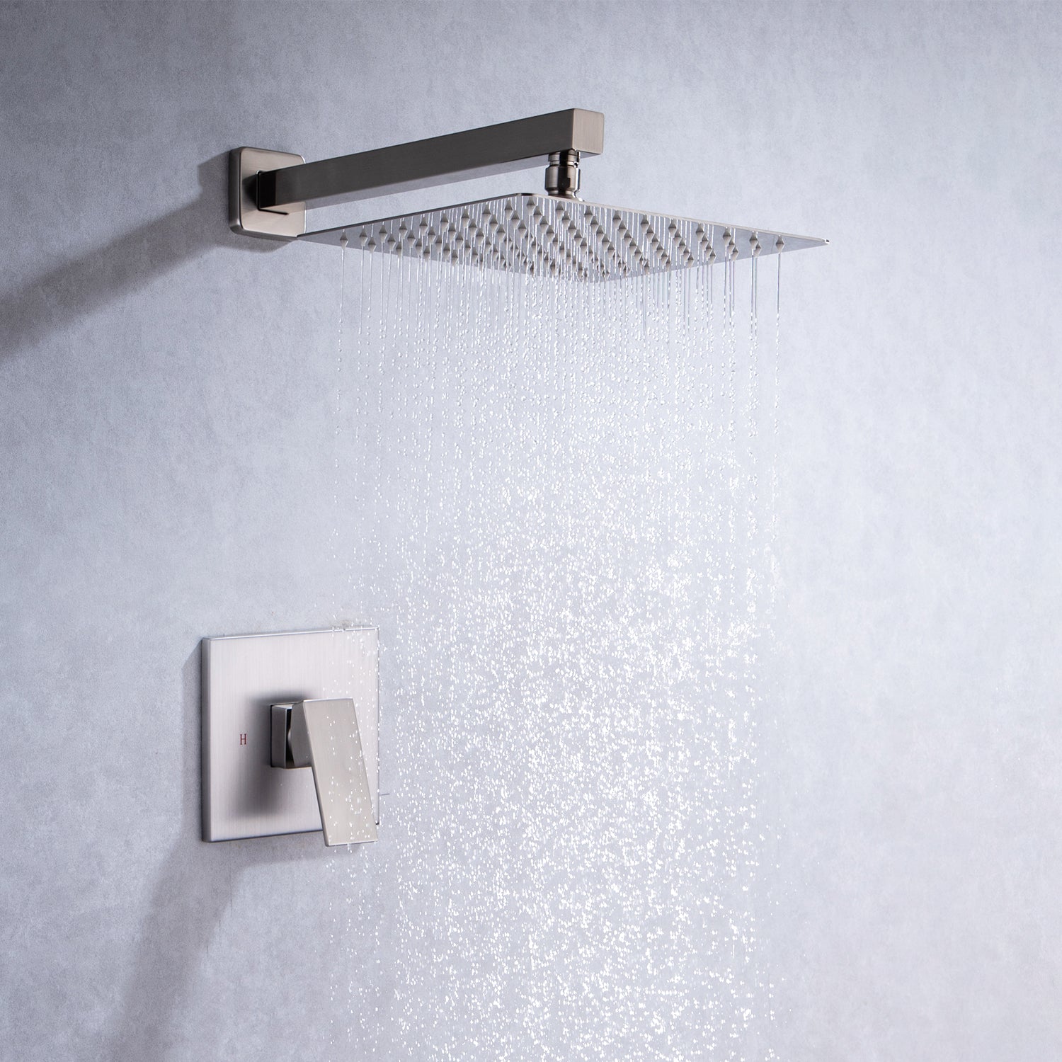 Square Rainfall Shower System