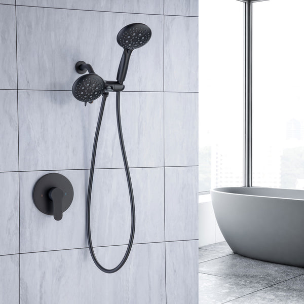 Multi Function Dual Shower Head 3-way Rainfall Shower