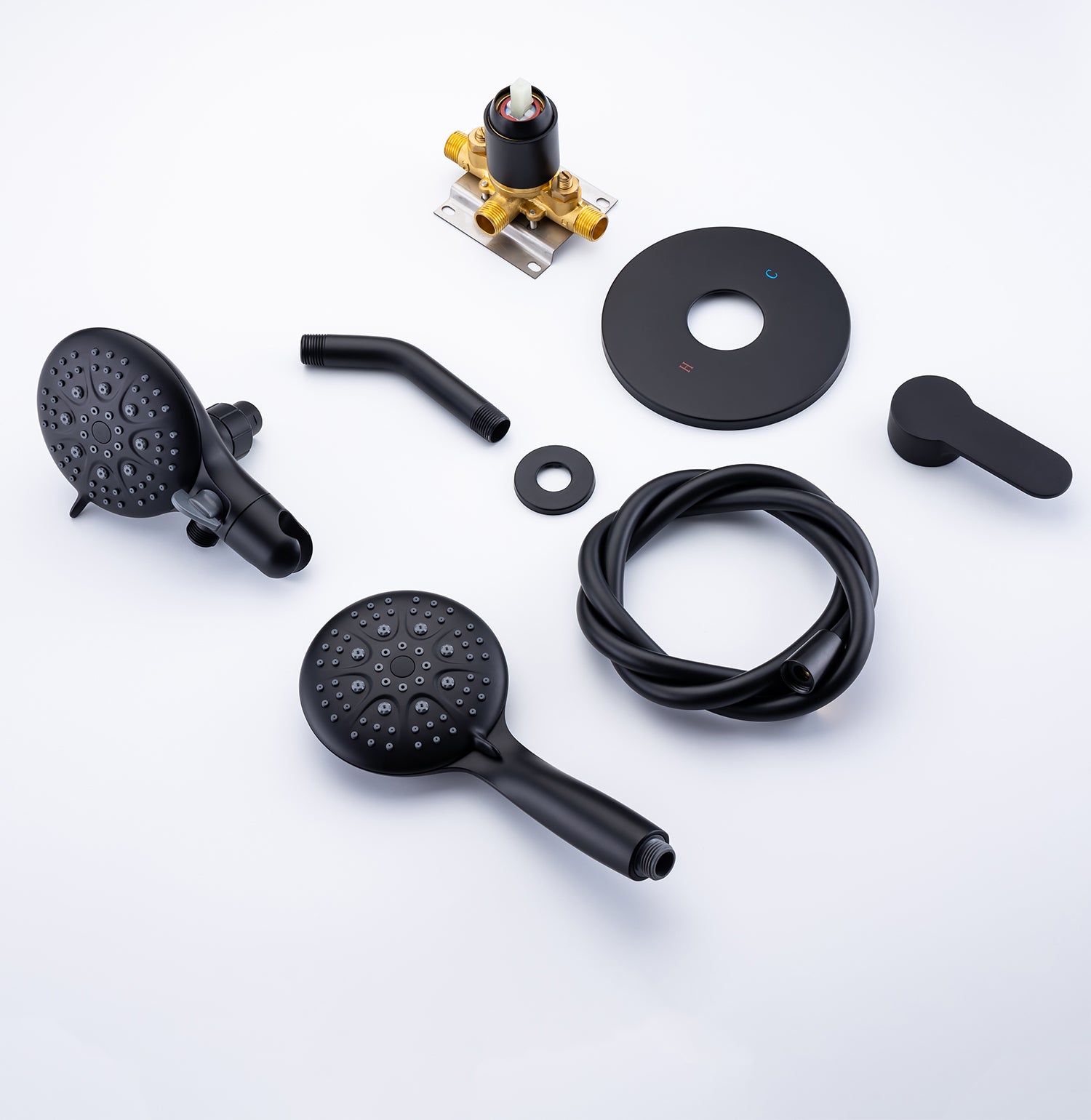 Matte Black Shower Set