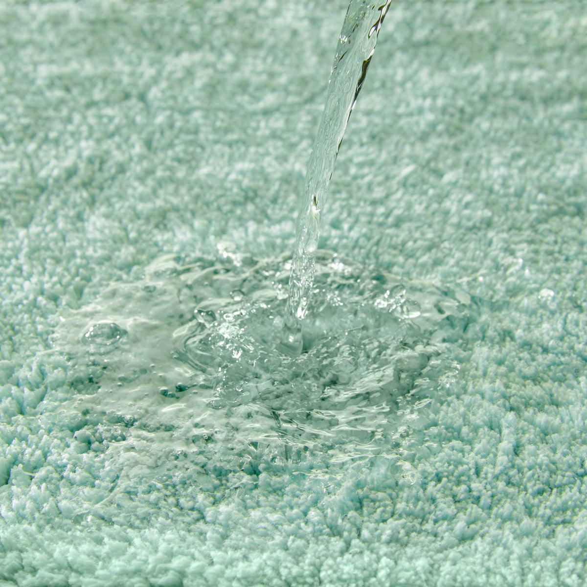 RAINLEX 17" x 24" Reversible Cotton Bath Rug in Green
