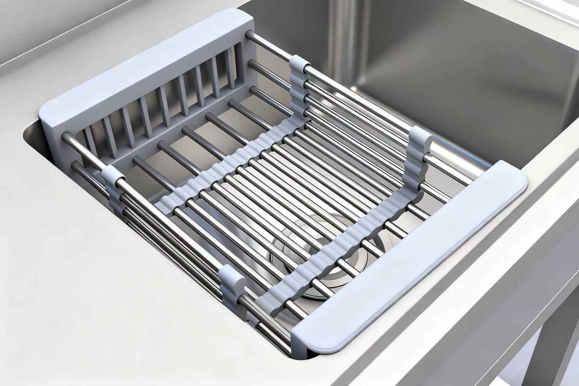Rainlex 39" Freestanding Stainless Steel Utility Sink with Pull-Out Faucet