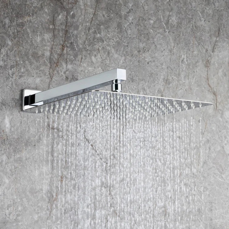Pommeau de douche carré à 3 voies et montage mural de 10 po avec robinet à montage brut RX97303-10