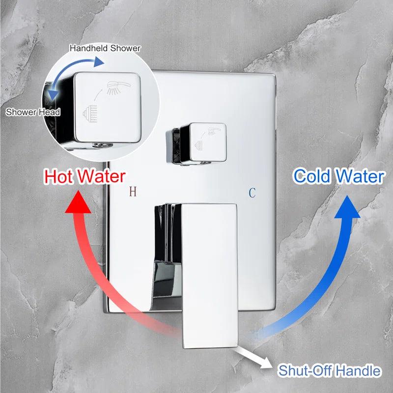 High-quality wall-mount shower faucet