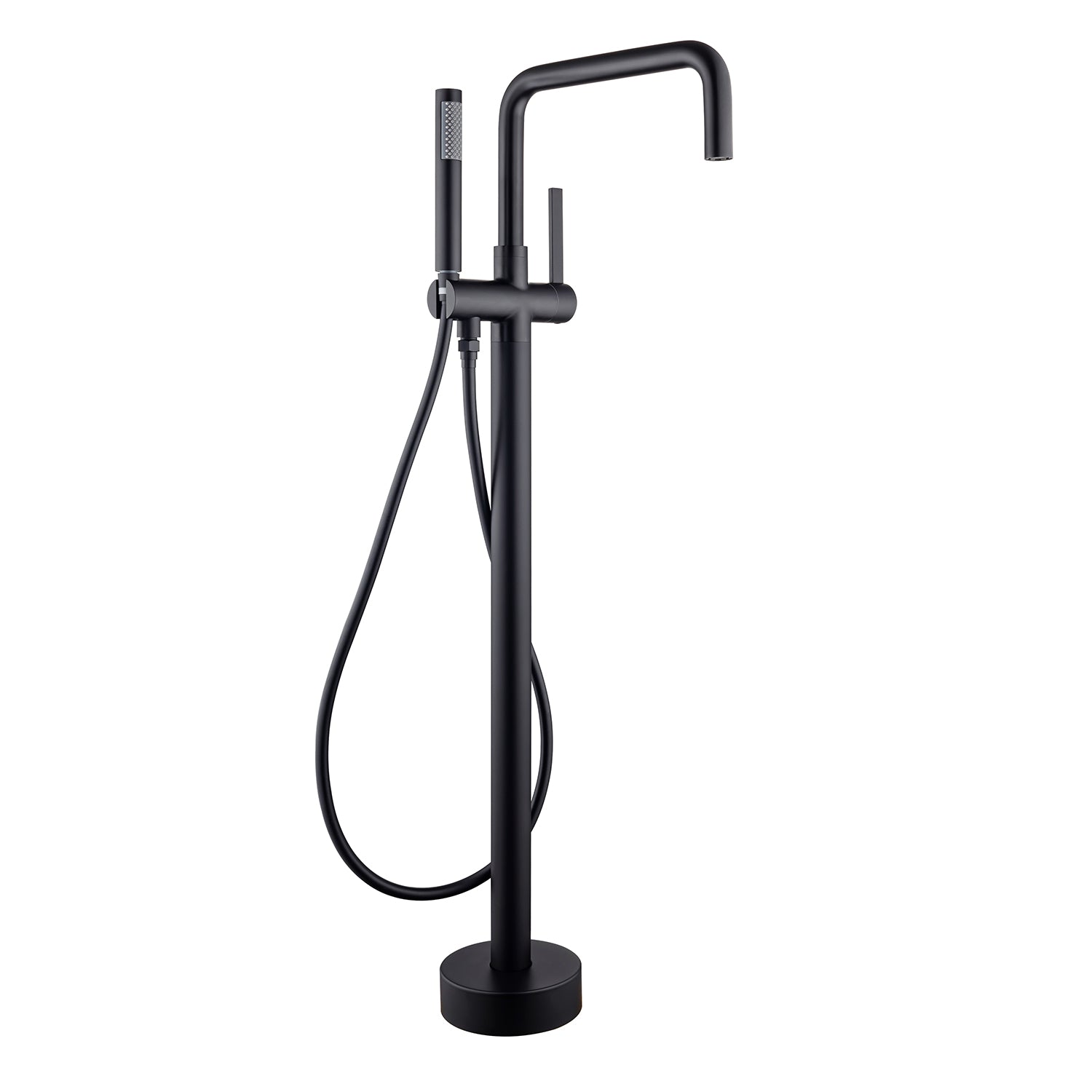 Single-Handle Floor-Mount Clawfoot Tub Faucet with Handheld Shower (S8008)