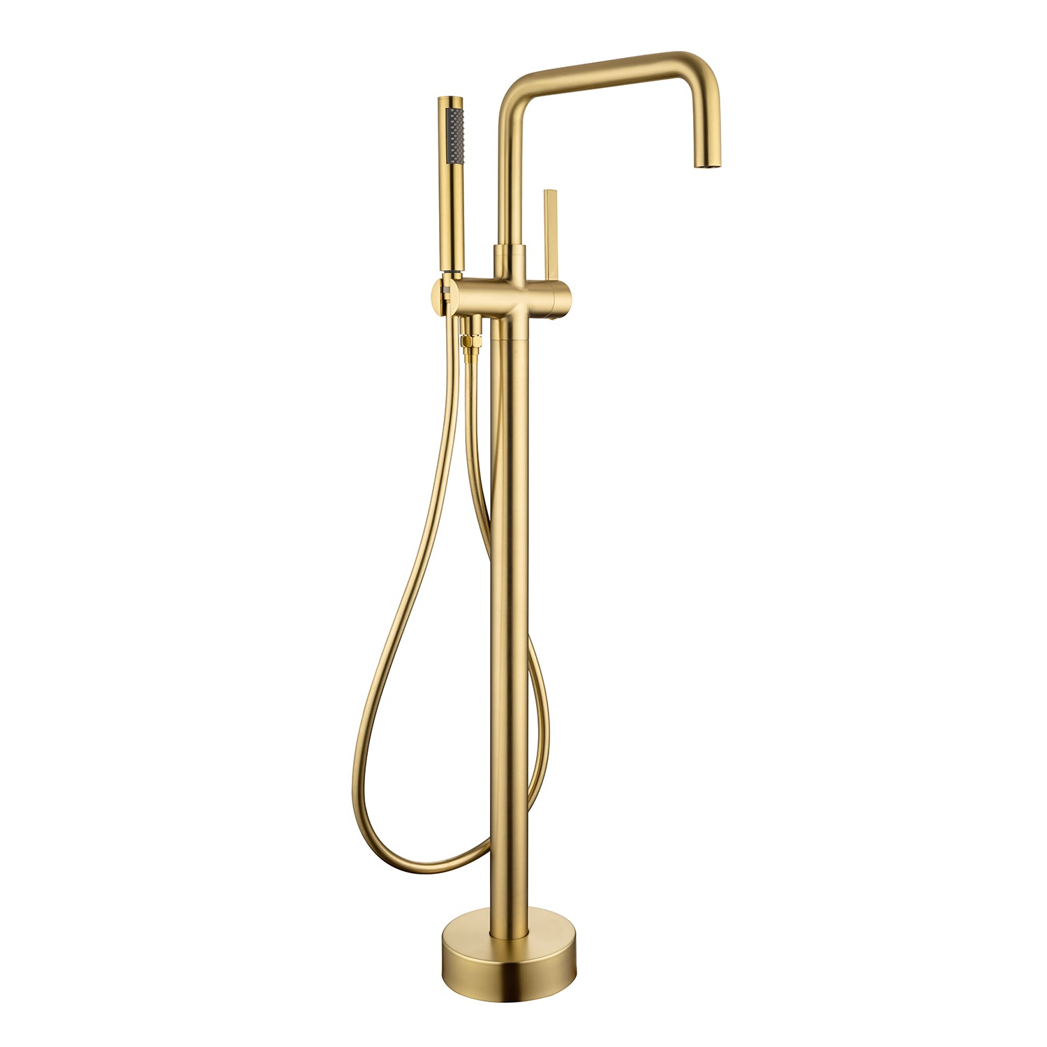 Single-Handle Floor-Mount Clawfoot Tub Faucet with Handheld Shower (S8008)