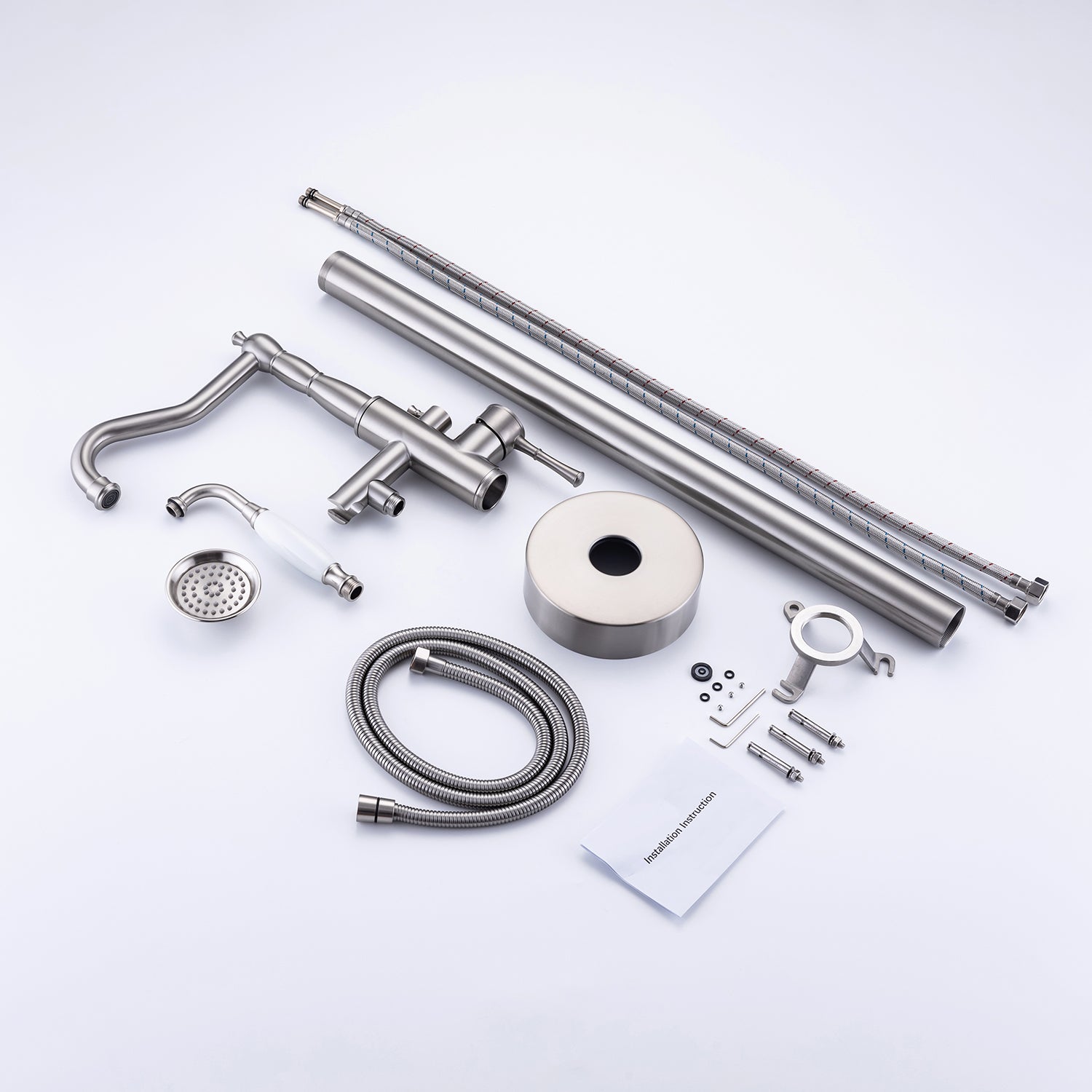 Single Handle Floor Mounted Clawfoot Tub Faucet with Handheld Shower RX8009