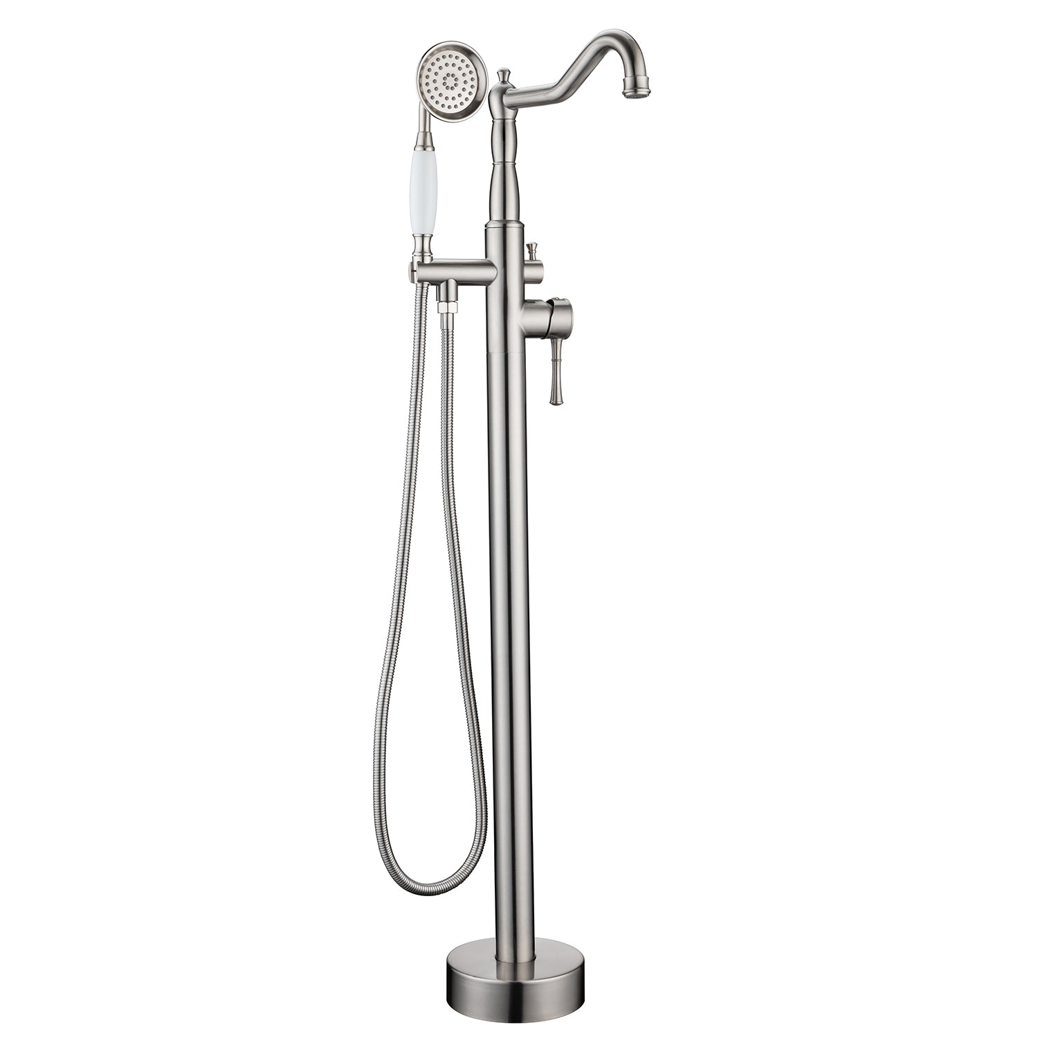Single Handle Floor Mounted Clawfoot Tub Faucet with Handheld Shower RX8009