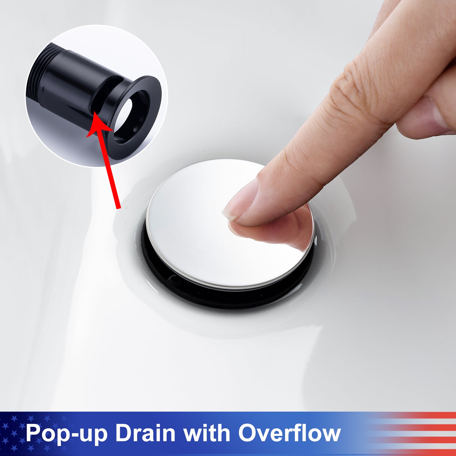 2-Handle Widespread Bathroom Faucet with Drain Assembly