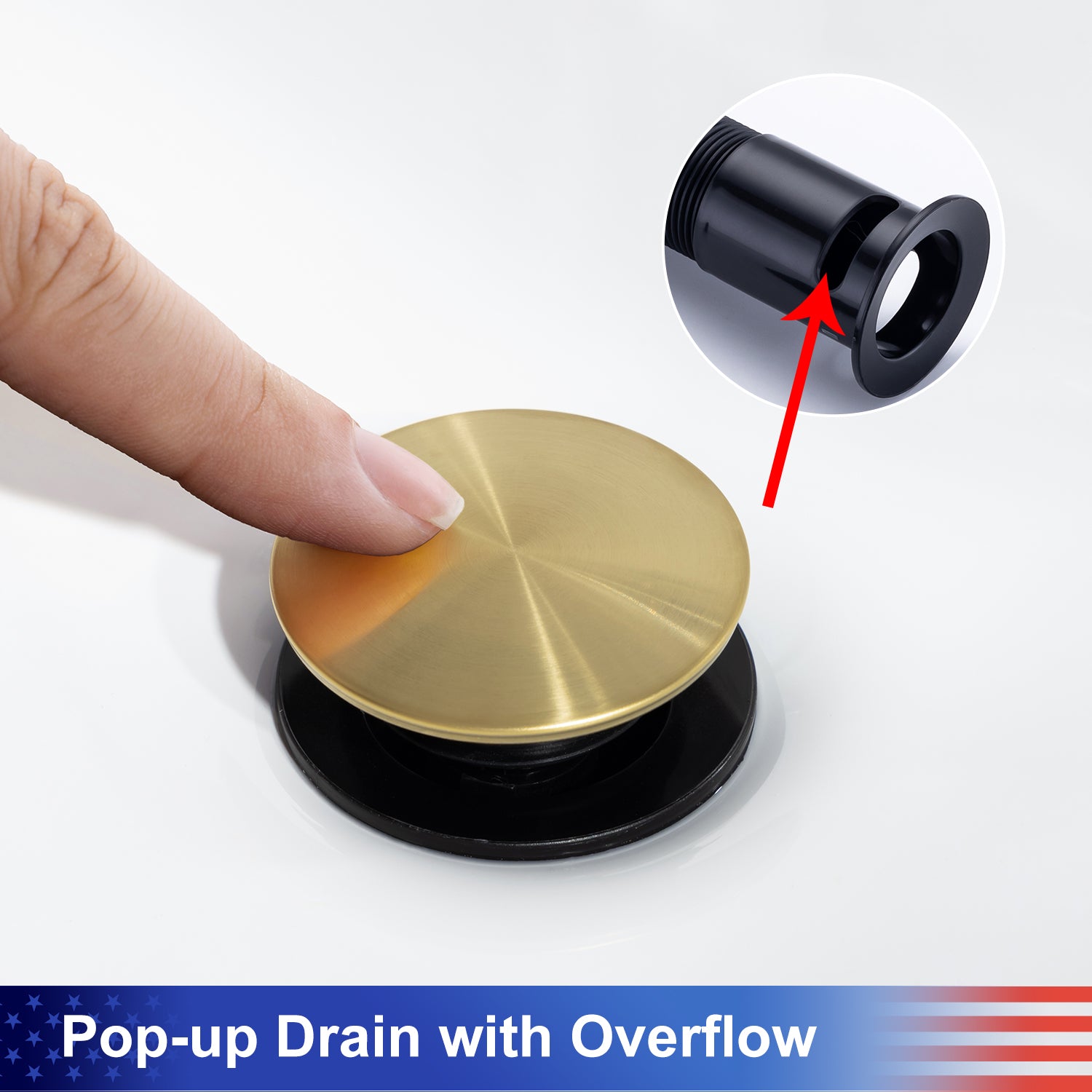 2-Handle Widespread Bathroom Faucet with Drain Assembly