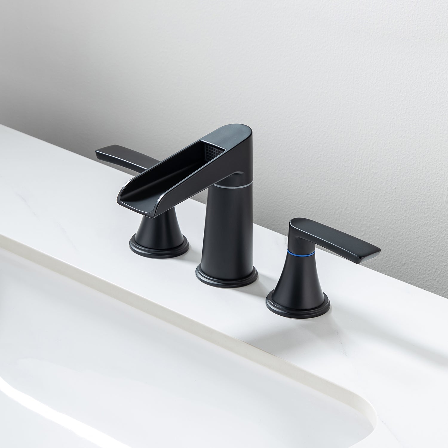 Robinet de salle de bain à 2 poignées avec ensemble de vidange RX83005
