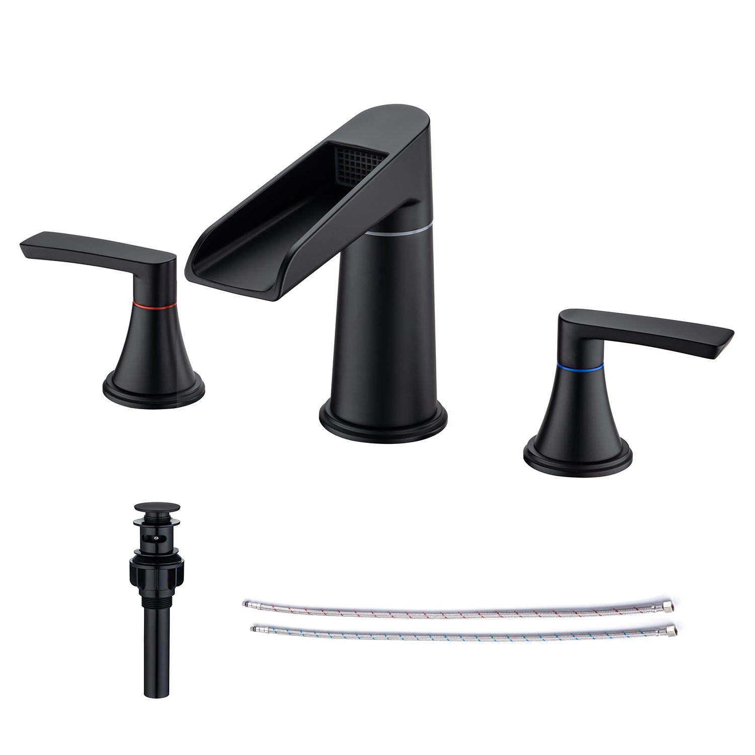 Robinet de salle de bain à 2 poignées avec ensemble de vidange RX83005