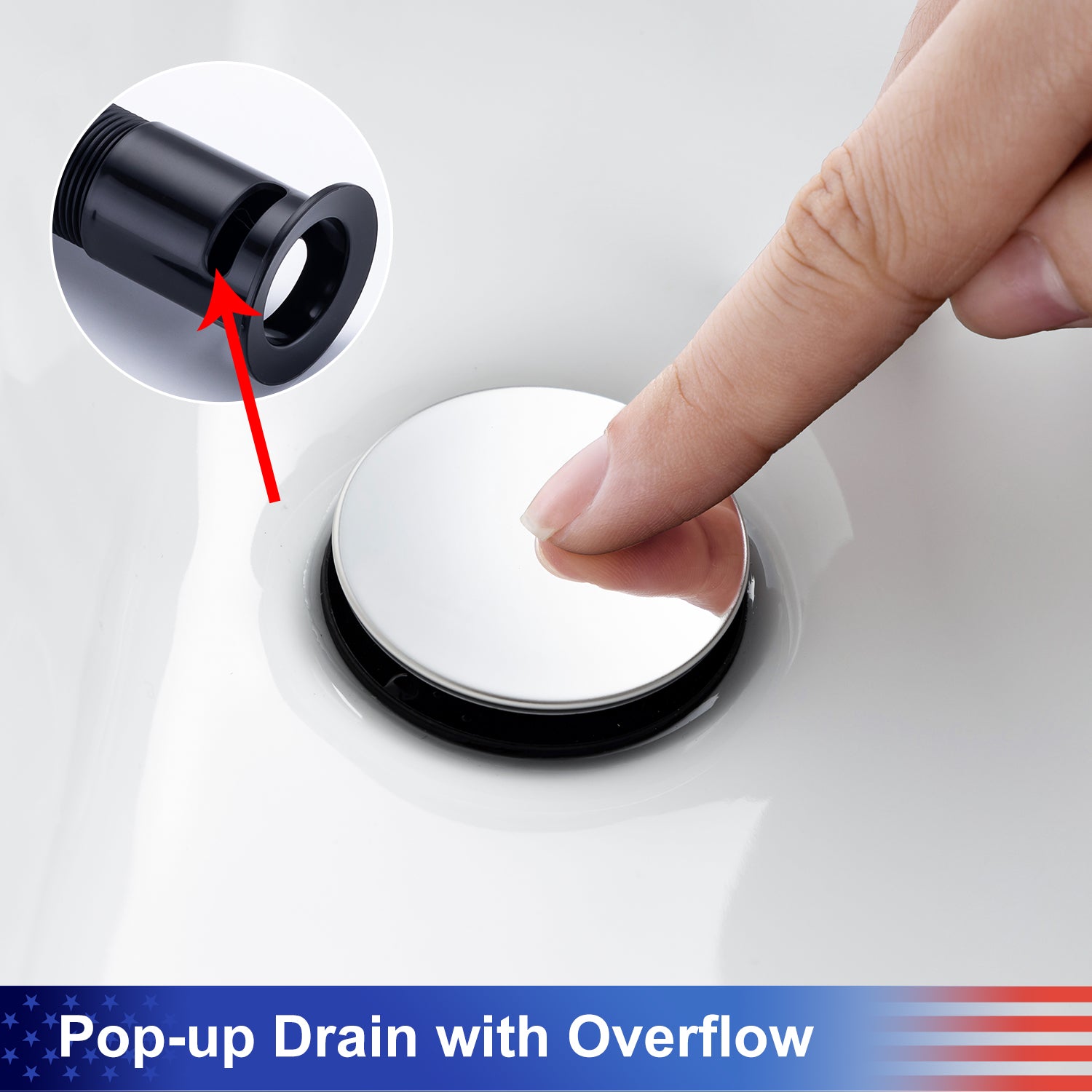 2-Handle Widespread Bathroom Faucet with Drain Assembly (S83007)