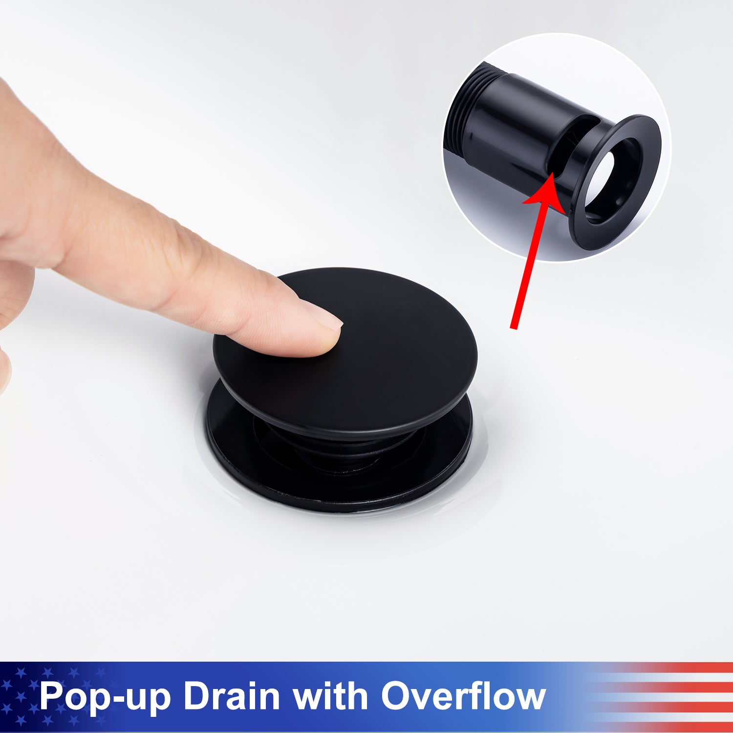 2-Handle Widespread Bathroom Faucet with Drain Assembly (S83007)