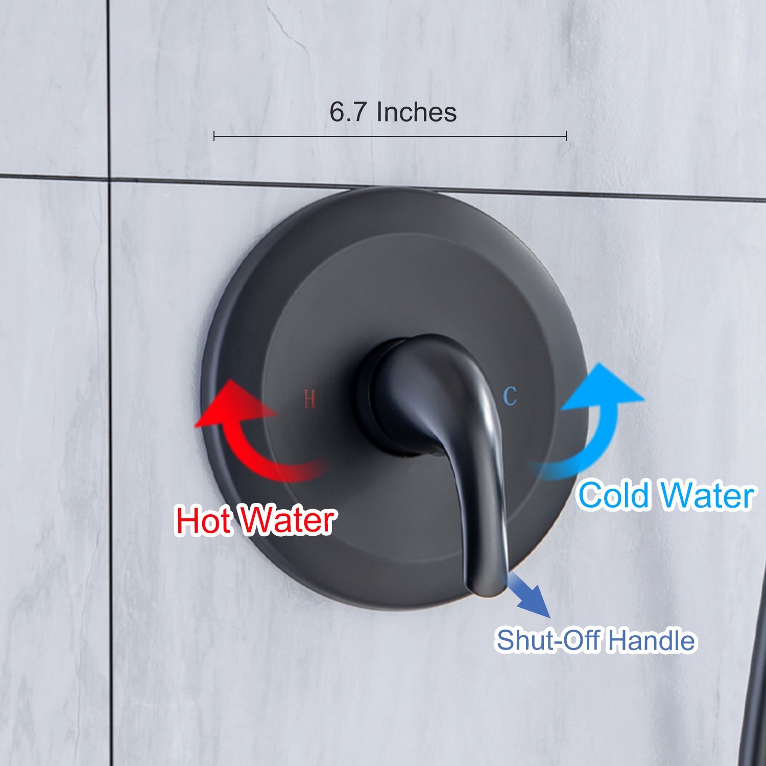 Shower Faucet With Rough-In Valve RX92101-6