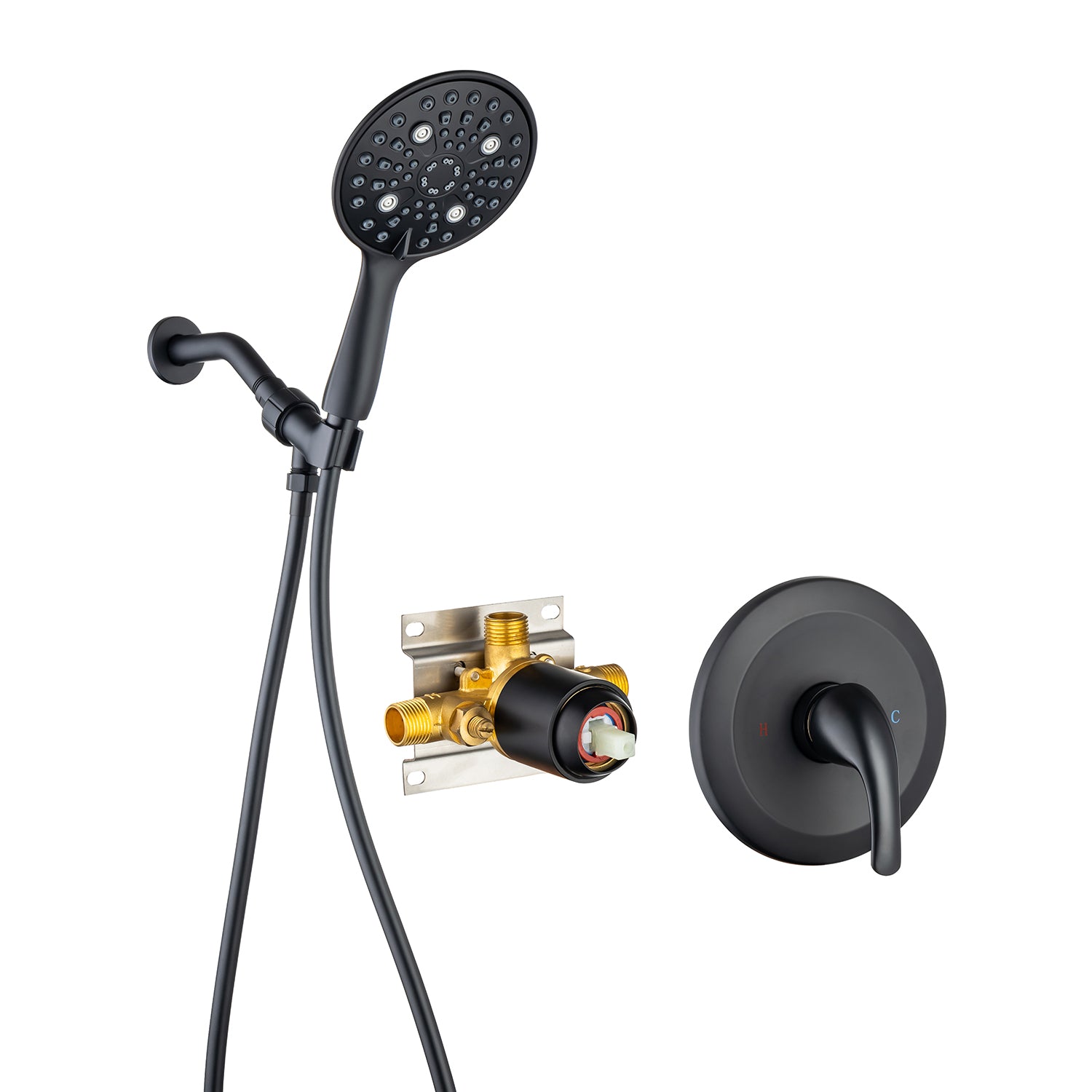 Matte Black Shower System