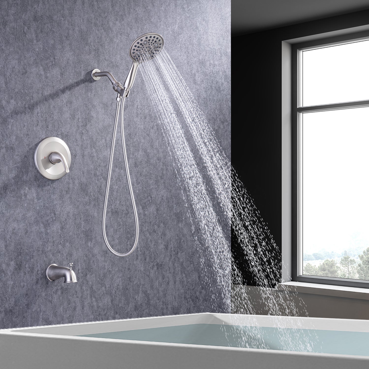 Tub and Shower System with Rough-in Valve (S92102)