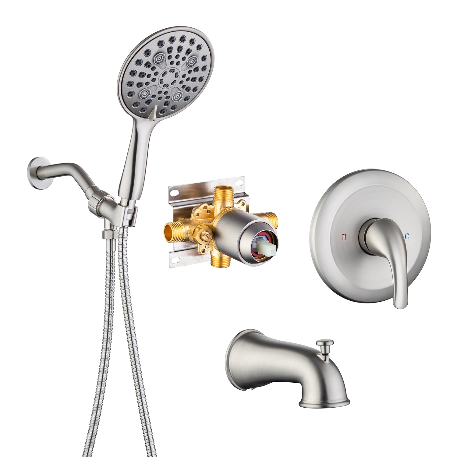 Tub and Shower System with Rough-in Valve (S92102)
