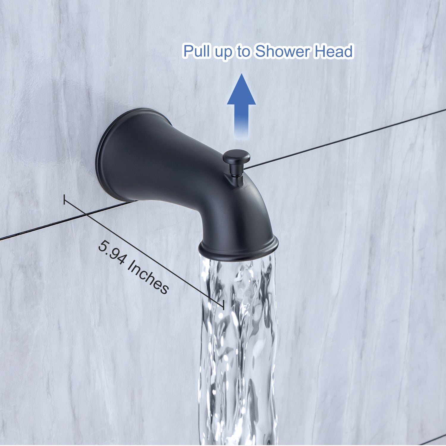[Rainlex RX92102-6] Tub And Shower Faucet With Rough-in Valve