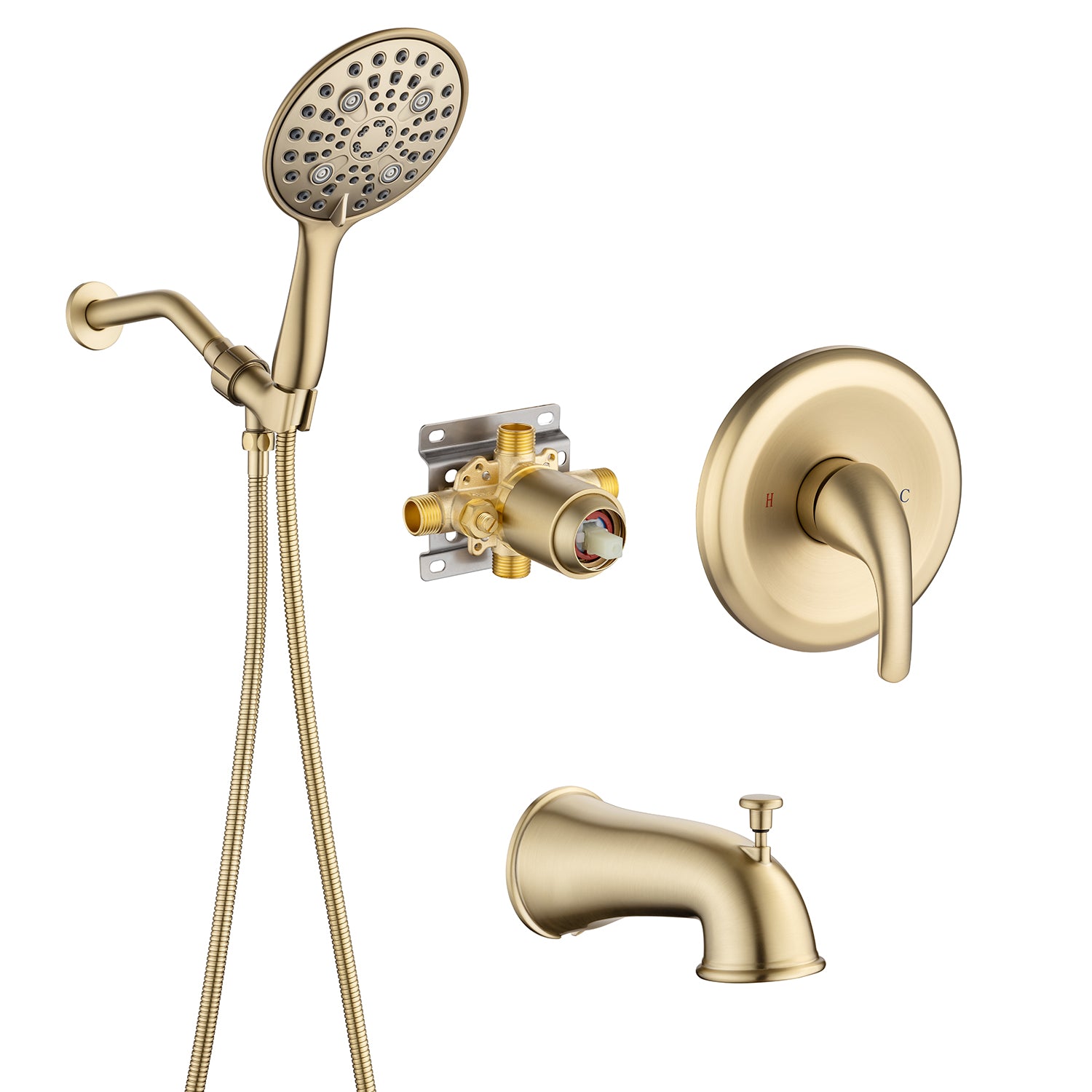 [Rainlex RX92102-6] Tub And Shower Faucet With Rough-in Valve