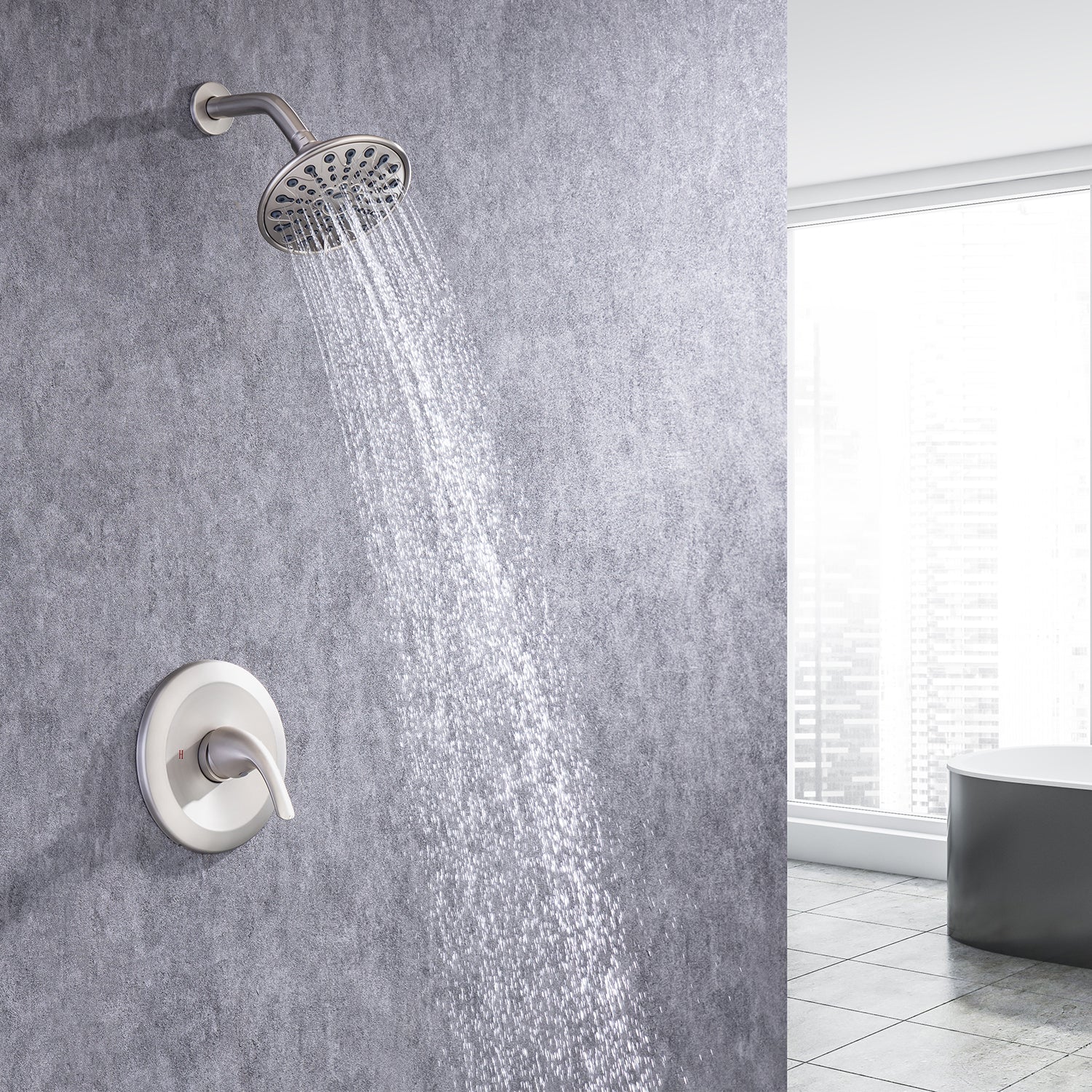 6-Spray Shower Faucet With Rough-In Valve RX92201-6